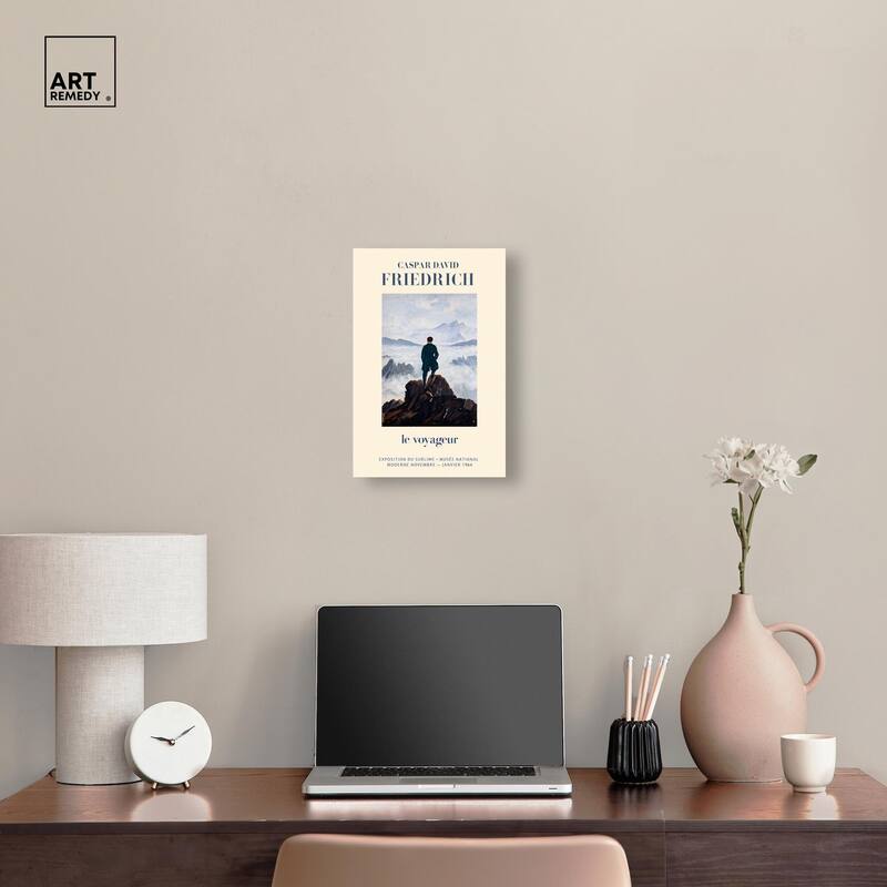 Wanderer in a Sea of Mist Canvas by Art Remedy, Gallery Wrapped