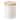 Yamazaki Home Ceramic Canister - Four Styles, Ceramic, Salt, 15.25 oz., 450 ml - L 3.74 x W 3.74 x H  4.53 inches
