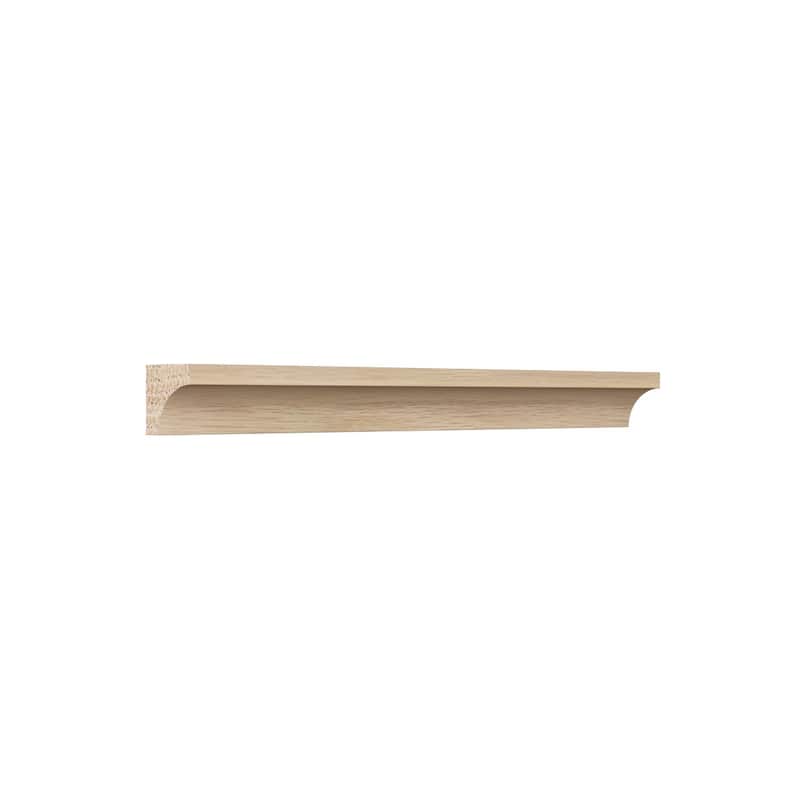 WM100: 11/16-in D x 11/16-in W x 96-in L Americraft Solid Hardwood Stain Grade Cove Moulding