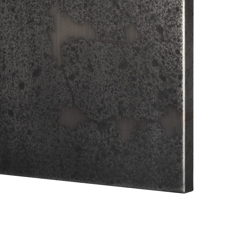 Raum Painted Monochrome w/ Acid Wash Metal Wall Art