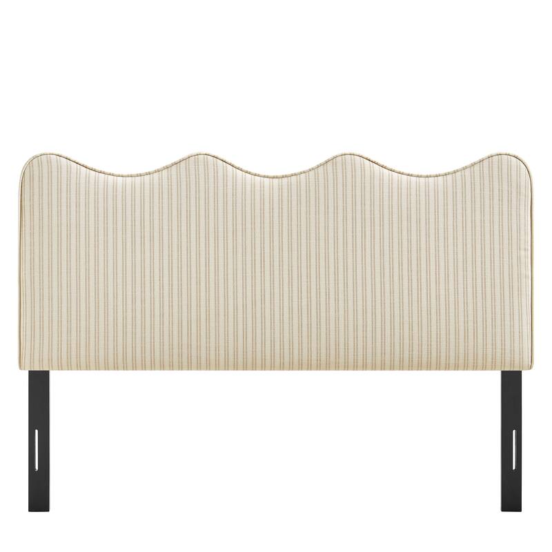 Athena Striped Fabric Upholstered Headboard