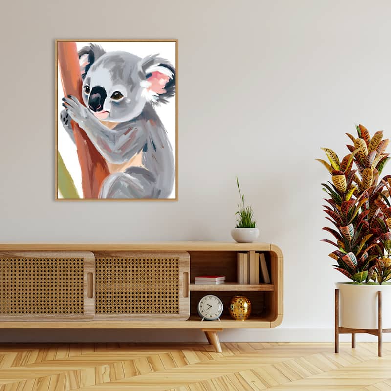 Koala by Ohkimiko Framed Canvas Wall Art