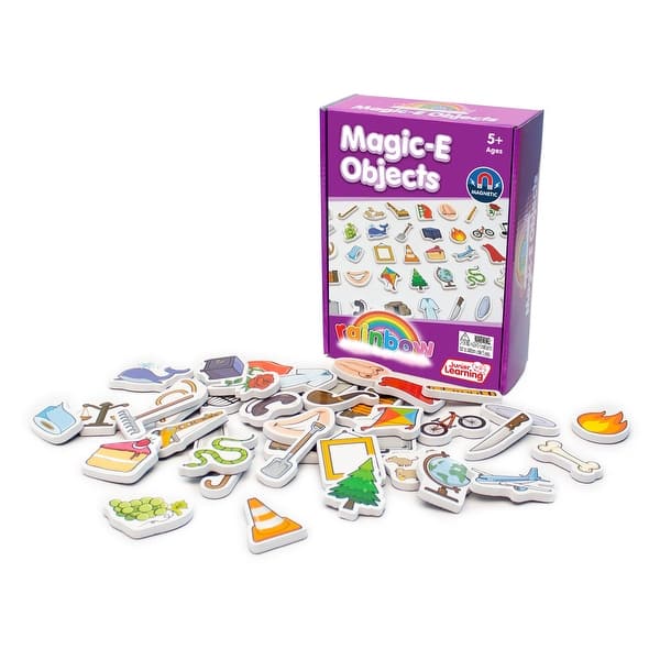 slide 2 of 4, Magic-E Objects Educational Learning Set - White