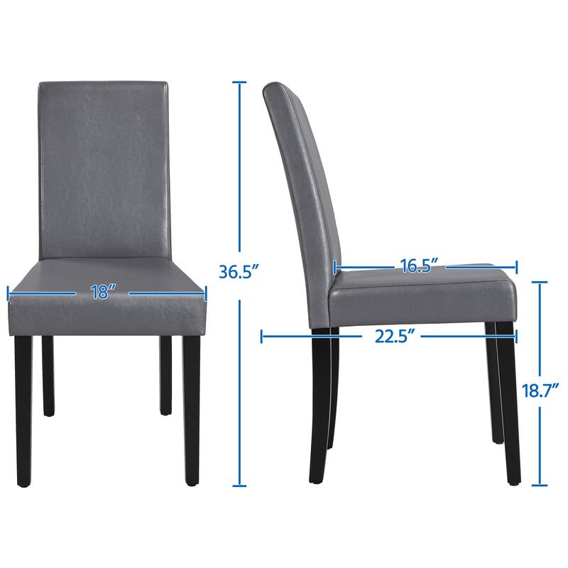 Yaheetech 4pcs Dining Room Chairs High Back for Home