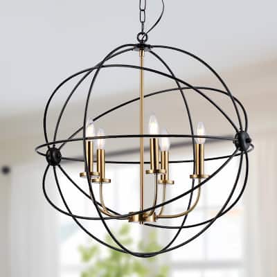 5-Light Orbital Spheres Chandelier