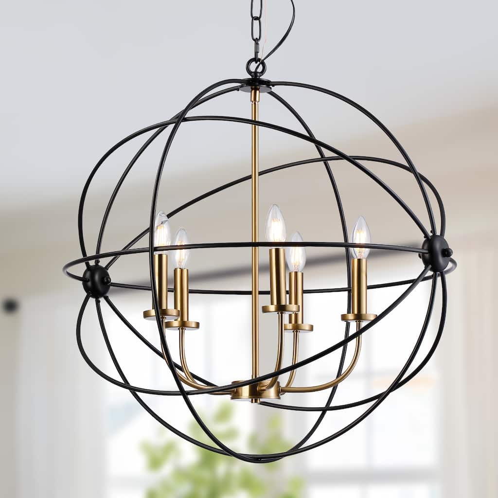 5-Light Orbital Spheres Chandelier