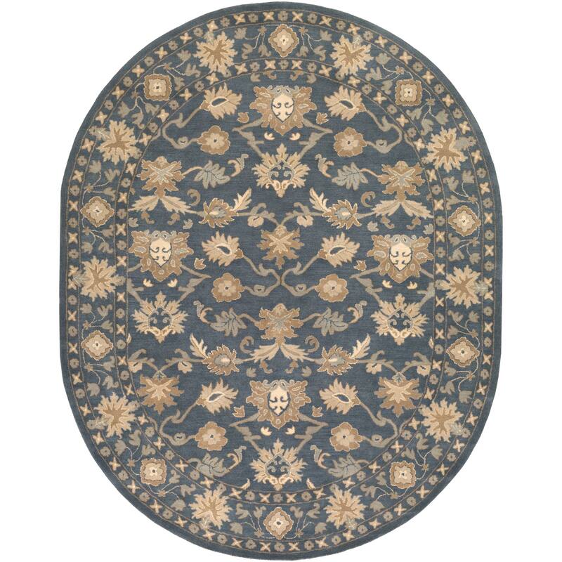 Handmade Nick Bordered Wool Area Rug