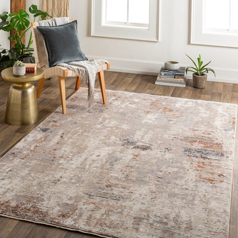 Artistic Weavers Khiana Vintage Distressed Area Rug - 3' 3" x 8' - Beige