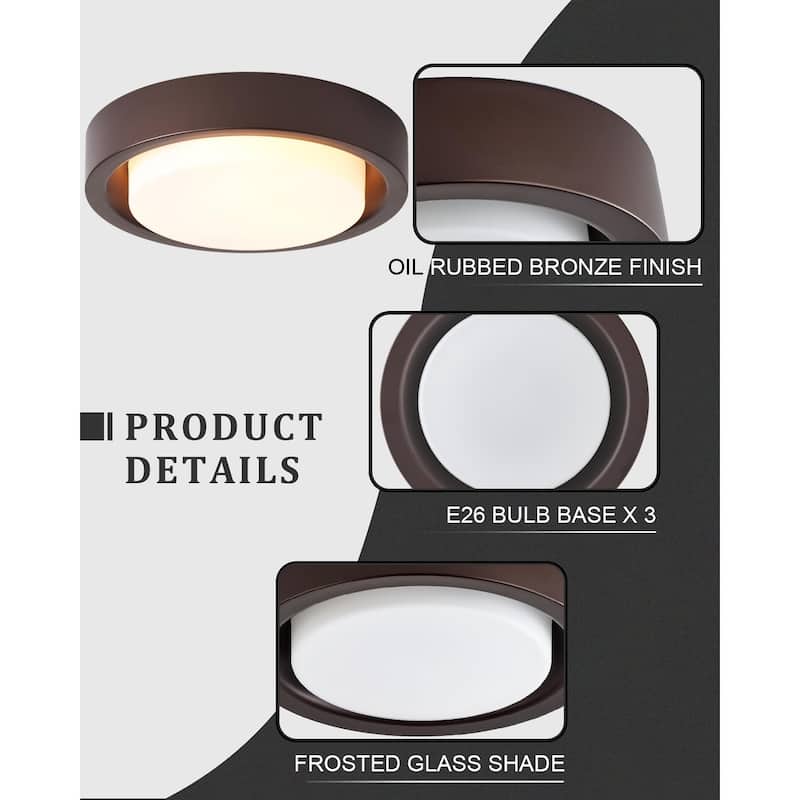 16 inch ceiling light bronze kitchen light metal, glass bedroom light