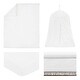 preview thumbnail 3 of 4, White Boho Bohemian Girl 4pc Nursery Crib Bedding Set - Solid Shabby Chic Princess Luxurious Luxury Elegant Vintage Designer