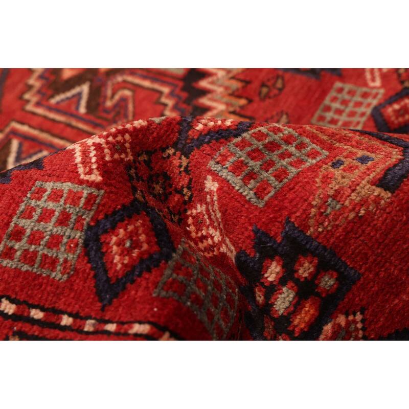 ECARPETGALLERY Hand-knotted Andelz Red Wool Rug - 3'5 x 6'9