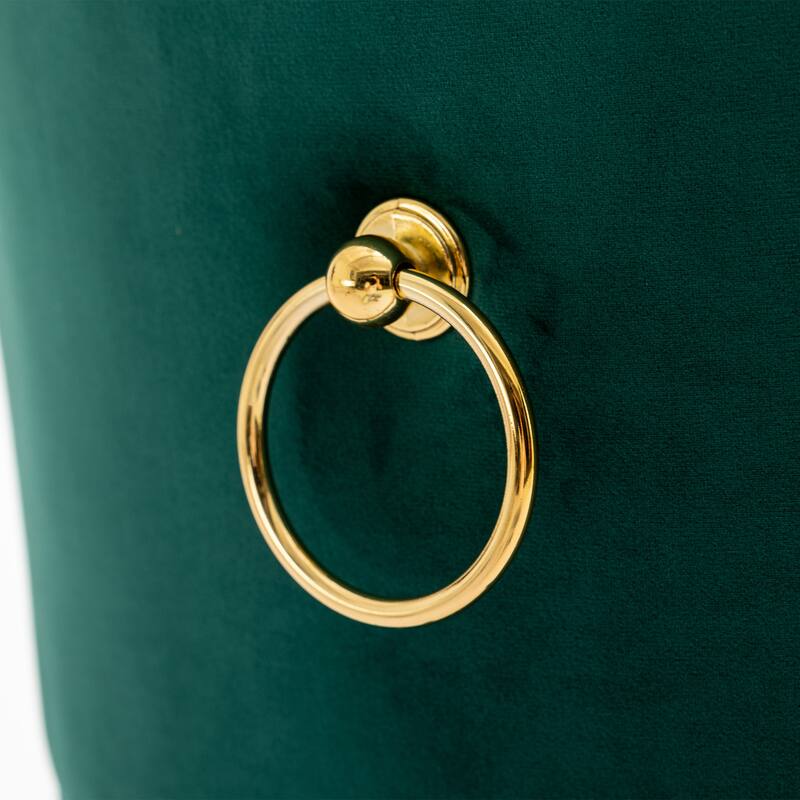 Velvet Bar Stools Dining Chair Barstools (Set of 2), Emerald Bed Bath