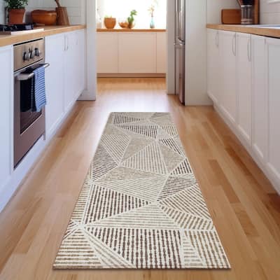 Premium Washable Super Soft Contemporary Mosaic Mayfield Rug