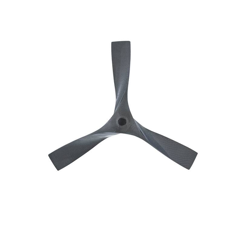 WINGBO 52'' DC Ceiling Fan without Lights, Matte Black with Remote - N/A