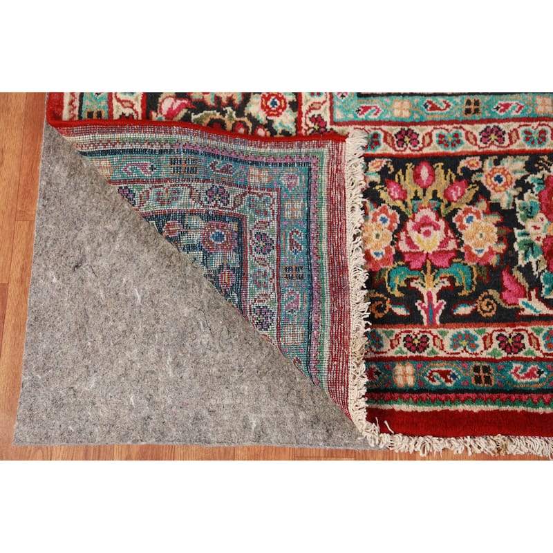 Hand Knotted Oriental 100% Wool Carpet Traditional Floral Red Mahal Area Rug - 14' 1'' X 10' 0''
