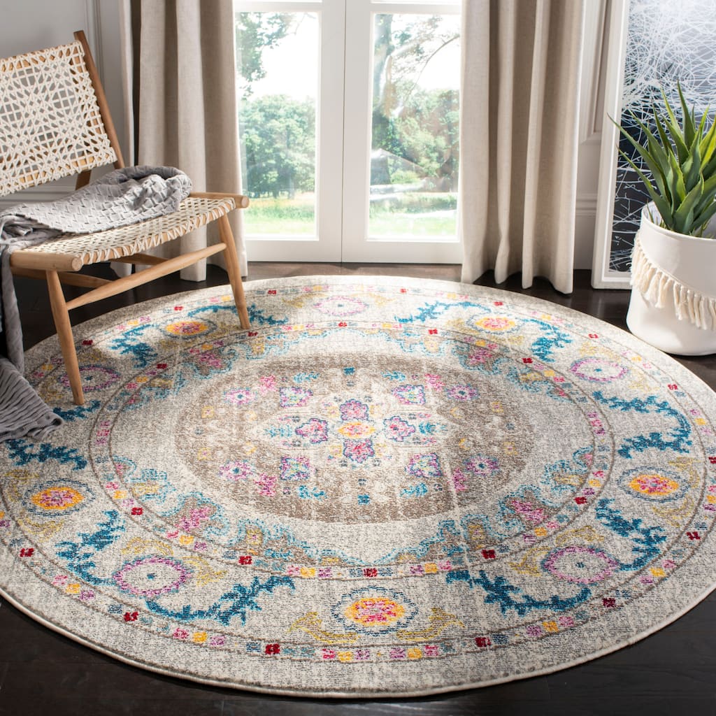 SAFAVIEH Madison Lidia Vintage Boho Oriental Medallion Rug