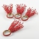 preview thumbnail 26 of 29, Beaded Spray Design Napkin Ring (Set of 4)