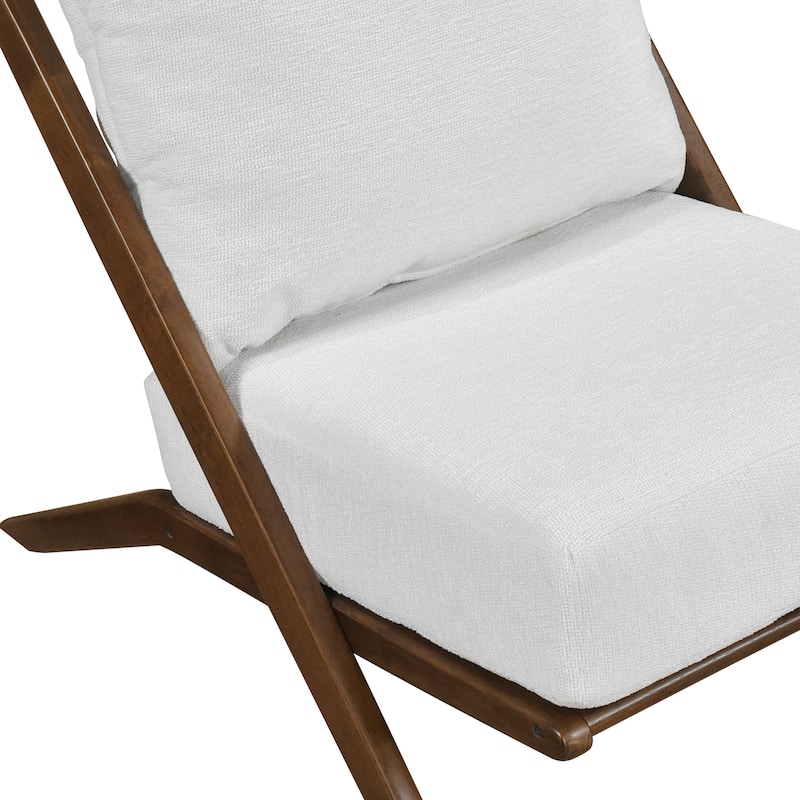 Roussel Chenille Armless Accent Chair