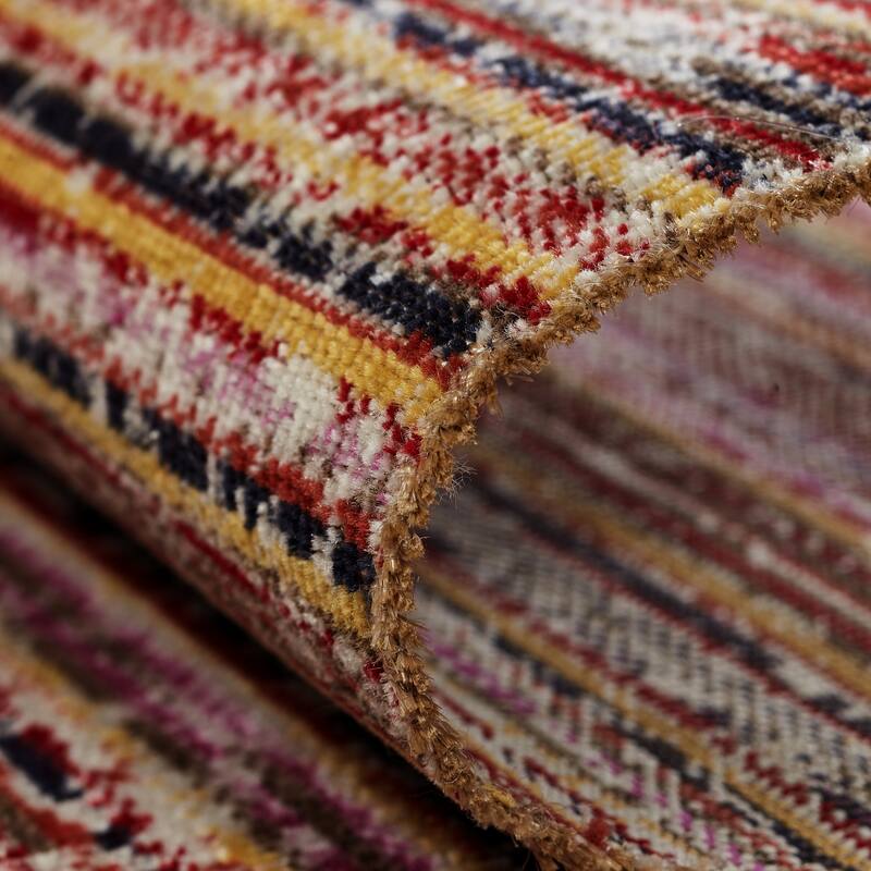 Porch & Den Ponca Distressed Stripe Indoor/Outdoor Area Rug