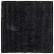 SAFAVIEH California Shag Izat 2-inch Thick Area Rug - 6'7" x 6'7" Square - Black