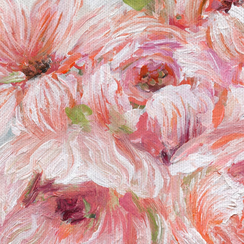 Sassy Bouquet Brush Bright by Galaxy of Graphics Canvas Art Print