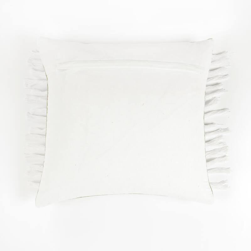 Lush Decor Linear Cotton Tassel Decorative Pillow Cover