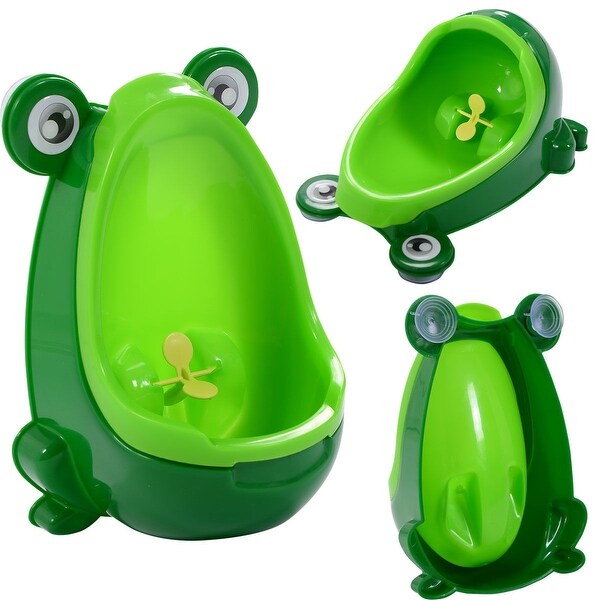 Costway New Cute Frog Potty Training Urinal for Boys with Funny Aiming Target (green)