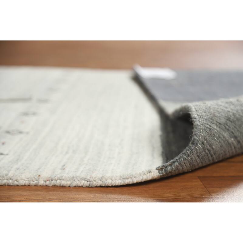 Animals Tribal Gabbeh Indian Runner Rug Handmade Wool Carpet - 3'4" x 10'2"