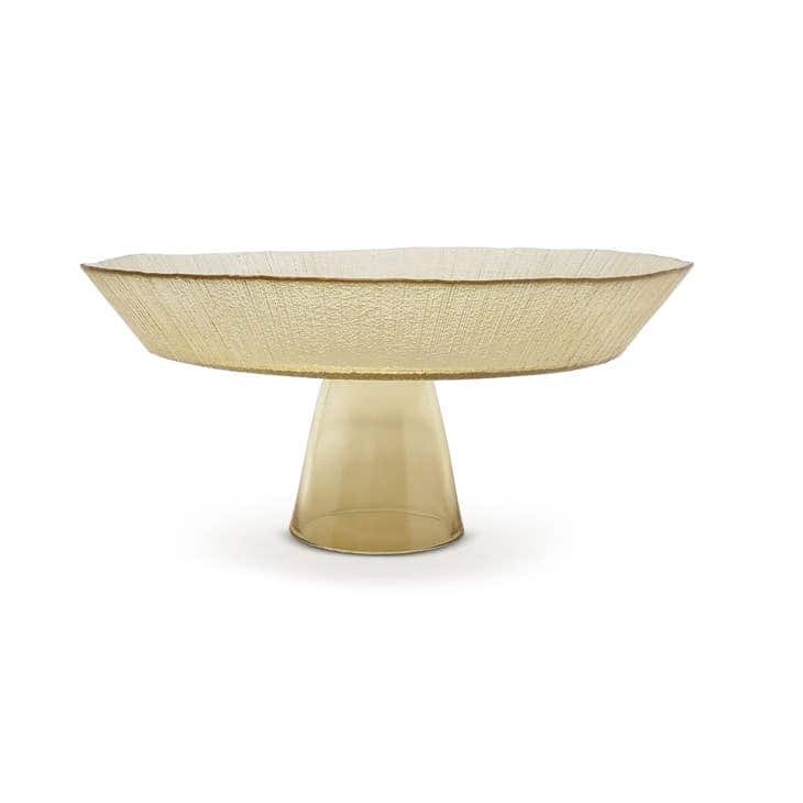 Gold Footed Cake Plate