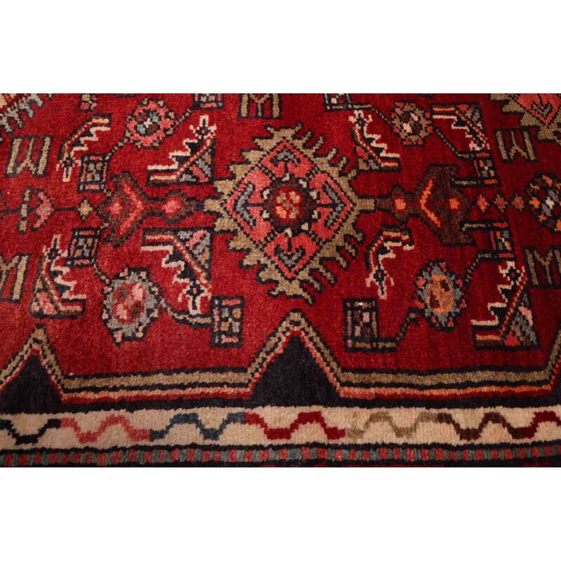 ECARPETGALLERY Hand-knotted Andelz Dark Red Wool Rug - 3'11 x 6'7