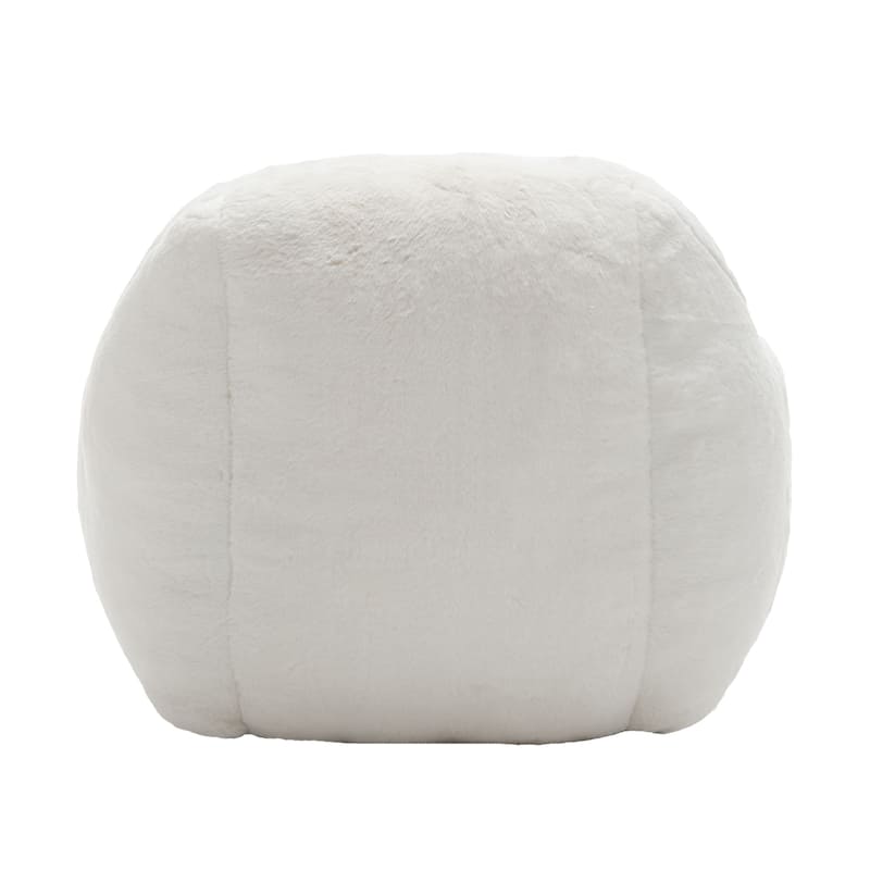Comfy Bean Bag Sofa With Back Support, Faux Fur Bean Bag Chair For Adults And Kids