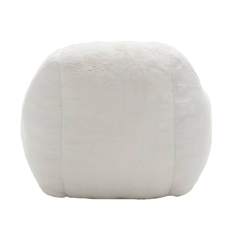 GDFStudio - Faux Fur 42.5" Supportive Bean Bag Sofa with Back Support