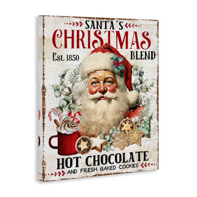 Stupell Santa's Christmas Blend Canvas Wall Art Design By Creatif Belle