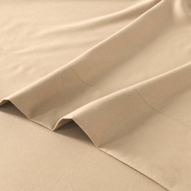 4/6 Pcs Soft Solid & Embroidery Bed Sheets Set