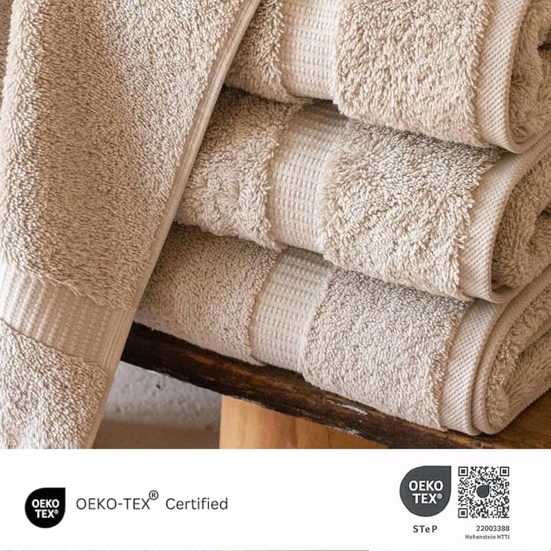 Salbakos Cotton Bath Towels Turkish Cotton Soft Absorbent Set of 4 - 27x54