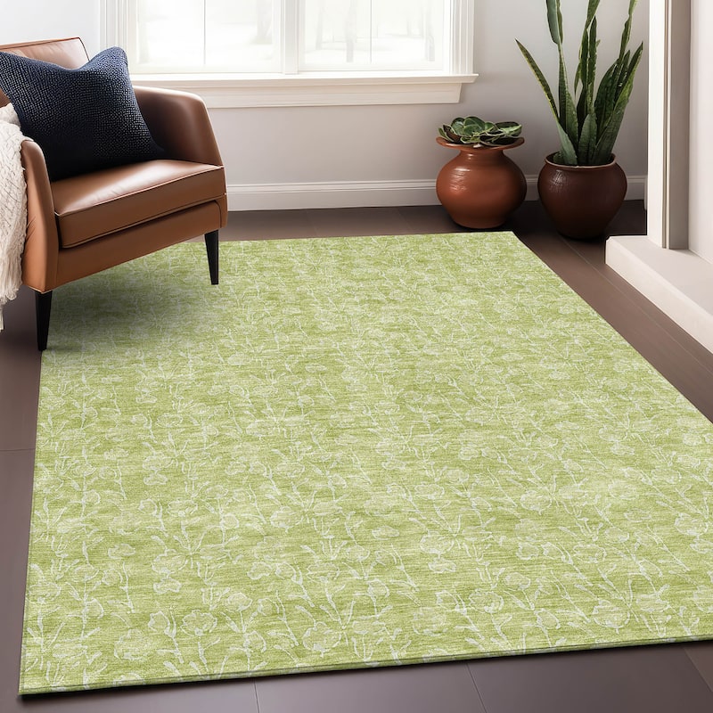 Premium Washable Super Soft Modern Floral Mayfield Rug