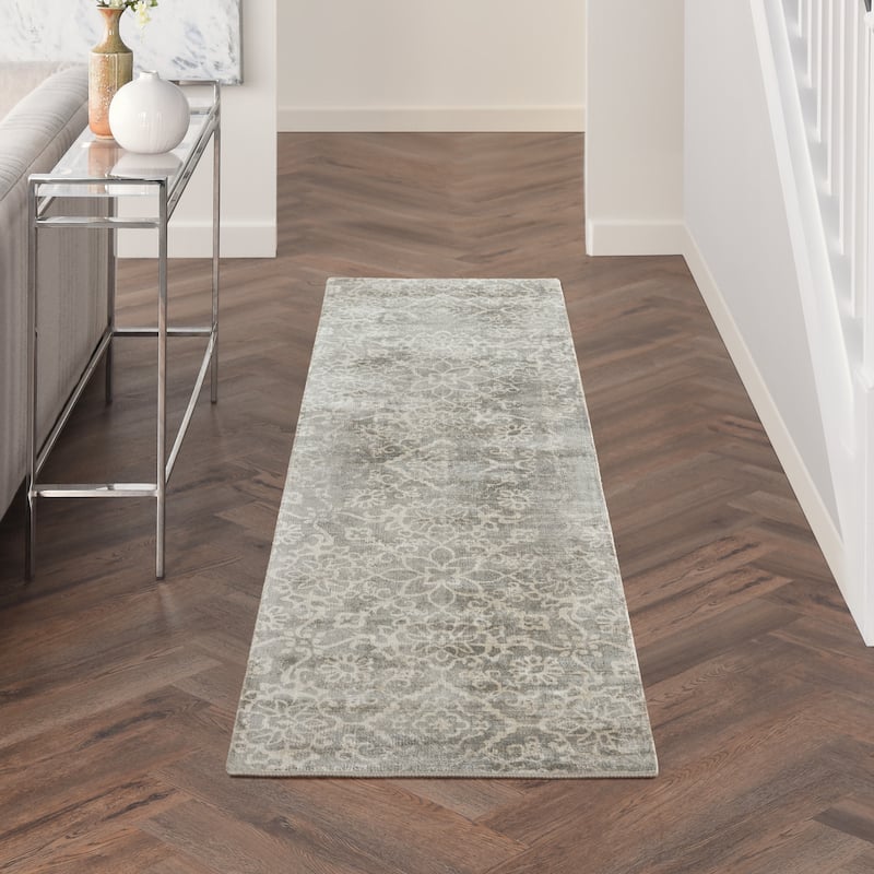 Desert Skies Damask Floral Vintage Area Rug