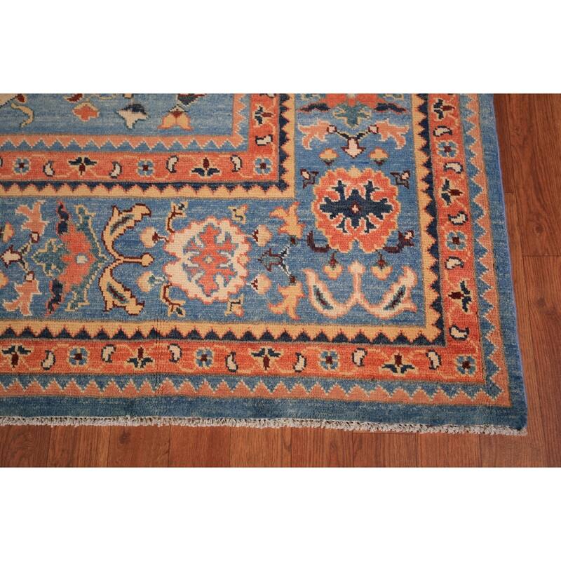 Orange Heriz Oriental Area Rug Handmade Wool Carpet - 5'10" x 9'0"