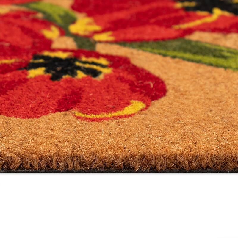 Liora Manne Natura Red Tulips Outdoor Mat