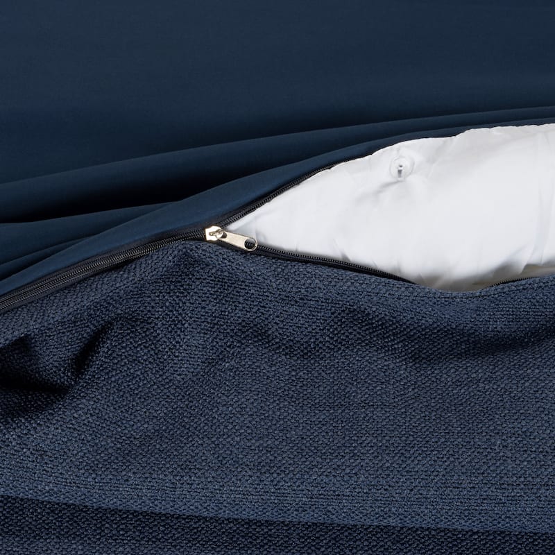 F Scott Fitzgerald Biloxi Blue Duvet Cover and Insert Set