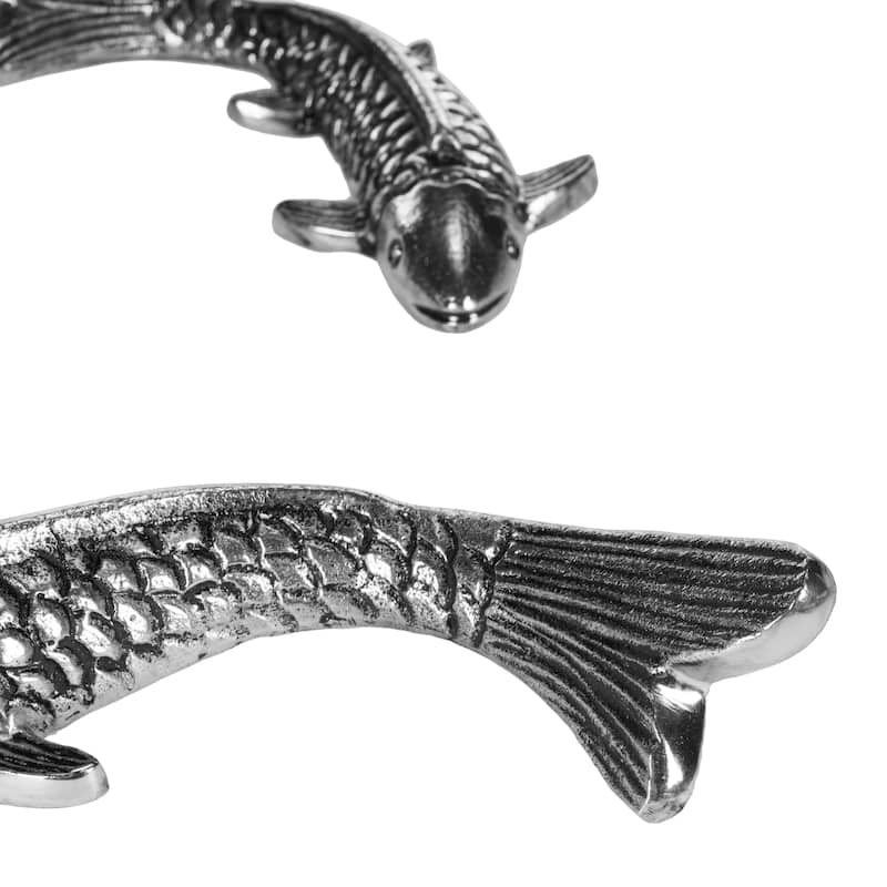 SAFAVIEH Laurane Koi Fish Wall Decor - Big: 11" x 1.75" x 4"; Small: 7.5" x 1" x 3" - 11Wx2Dx4H