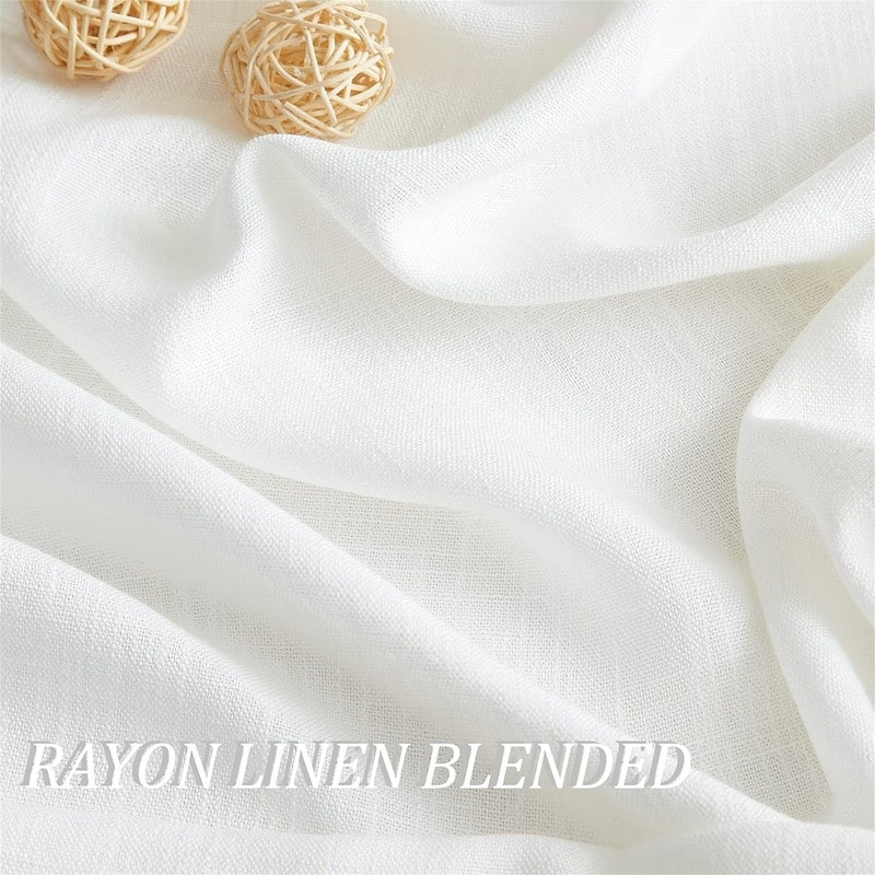 White Pinch Pleat 40x84" Semi-Sheer