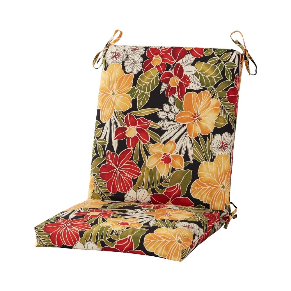 Greendale Home Fashions Outdoor High Back Chair Pad