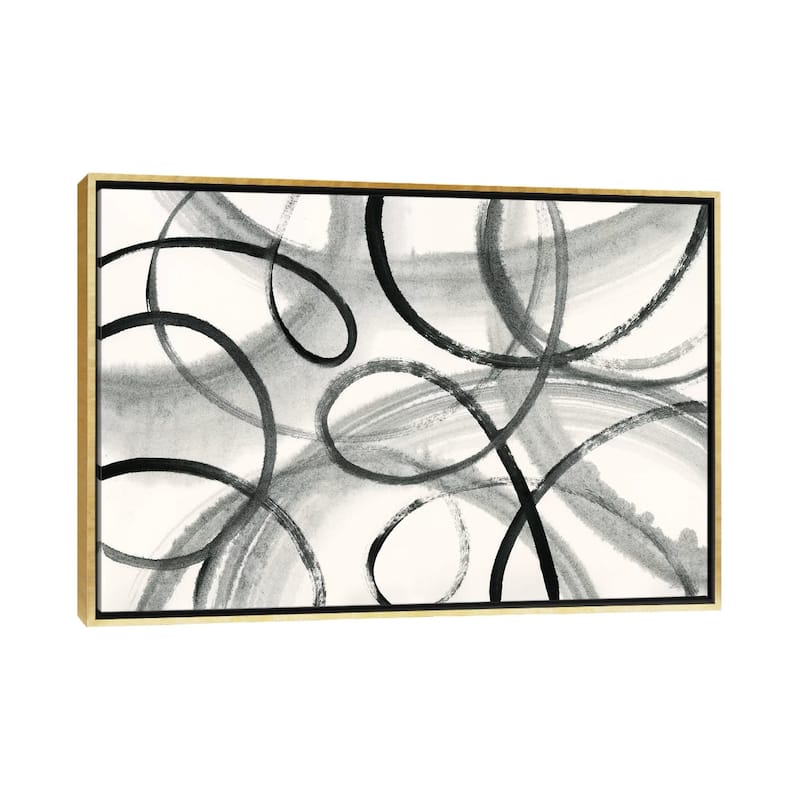 iCanvas "Calligraphia" by Sue Schlabach Framed - Gold - 18x26