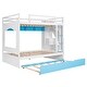 preview thumbnail 7 of 7, Full over Full Bunk Bed with Trundle and Stairs, Ladders with Storage Cabinet