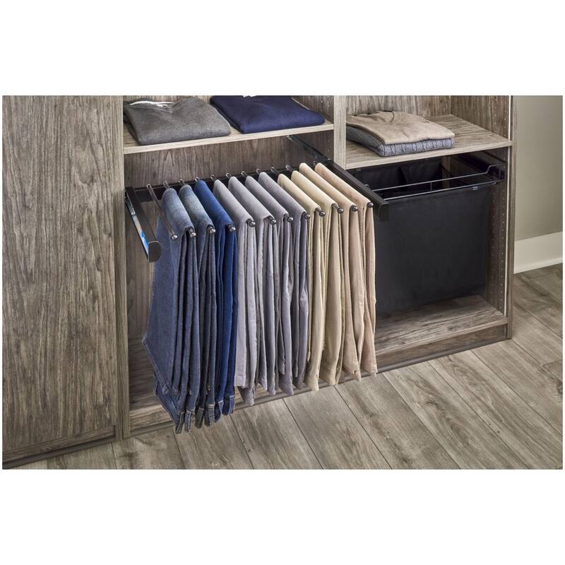 Rev-A-Shelf Sidelines 24 Inch Pull Out Pants Rack with Soft Close