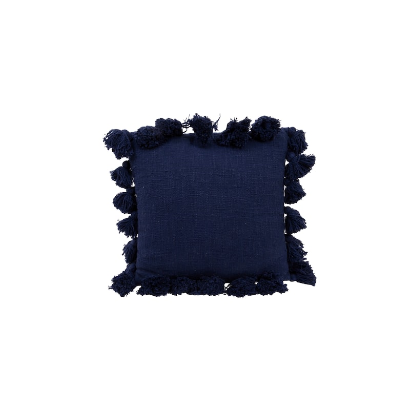 Cotton Pillow with Tassels