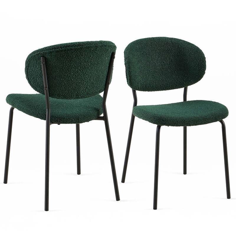 Boucle Fabric Dining Chairs