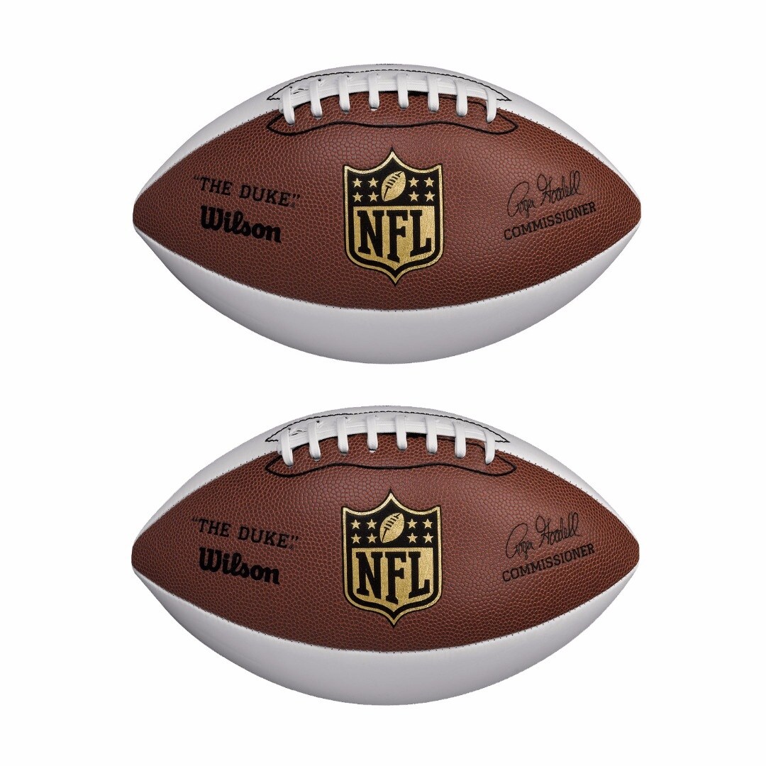 Shop Wilson Nfl Mini Autograph Football 2 Pack Brown Free