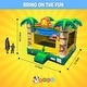 preview thumbnail 2 of 3, Pogo Bounce House Crossover Kids Inflatable Bounce House with Blower, Tropical Jungle Smiley Face
